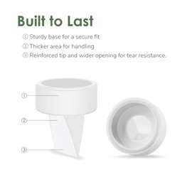 Maymom - Piezas de bomba compatibles con Spectra S1 Spectra S2 Spectra Incl Válvula de pico de pato de repuesto Spectra S2 Piezas de repuesto no originales de la bomba Spectra (6 piezas blancas)