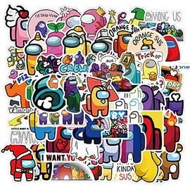 Cartoon Game Stickers, 50 Pcs Anime Vinyl Waterproof Stickers Decals for Water Bottles Laptop Phone Car Skateboard Luggage Refrigerator Bicycle DIY Decoration for Girls Children