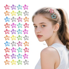 40PCS Star Hair Clip Accessories Clips Snap Women Metal for Girls Cute Girl Hairpins Barrettes Women Girl