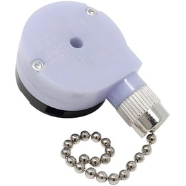 ZE-228S 2 Speed 3 Wire Ceiling Fan Pull Chain Switch Replacement 2 Way Rotary Motor Controller Repair Kit 3A250VAC 6A125VAC For Fans, Lamps and Light Fixtures - Black Nickel