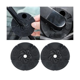 HZEL Car Wiper Arm Hole Protection Pad, Silicone Dustproof Vehicle Windshield Armhole Protective Cover, Water Scraper Protector Guards to Prevent Blockage, Universal Automotive Accessories