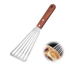 Lumi Zenva Stainless Steel Spatule - Ideal for Cuisiner Poisson œufs Crepes, Ergonomic Design, Compatible Lave-Vaisselle, Lame 16 cm, Total Length 28 cm