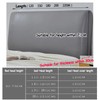 Bed Headboard Cover Waterproof PU Leather All Inclusive Elastic Headboard