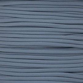 Paracord Planet Gray 550 Paracord Collection – 7 Strand Type III Paracord for Camping, Crafting, Utility and More – Gunmetal Gray (100 Feet)