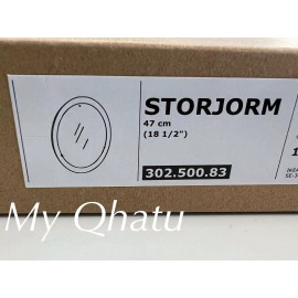 Ikea STORJORM Mirror with integrated LED lighting, white 18 1/2"  NEW 302.500.83
