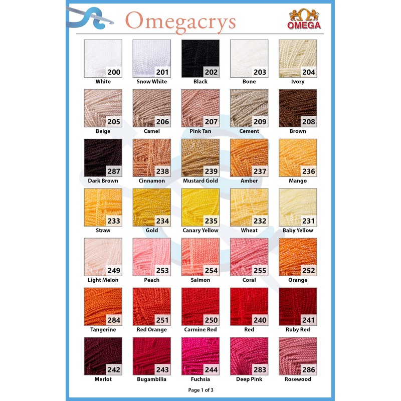 OMEGACRYS [40grs] - Fine Crystal Yarn by Omega Great for