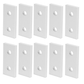 Joining Plate, 10Pcs Joining Plate, Aluminum Flat Straight Corner Brace Plates Connecting Reinforcement Vertical Connection Tool, Hardware Braces (2020)