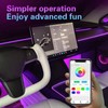 Car LED Interior Strip Lights, TEKSHINNY RGB Car Interior LED