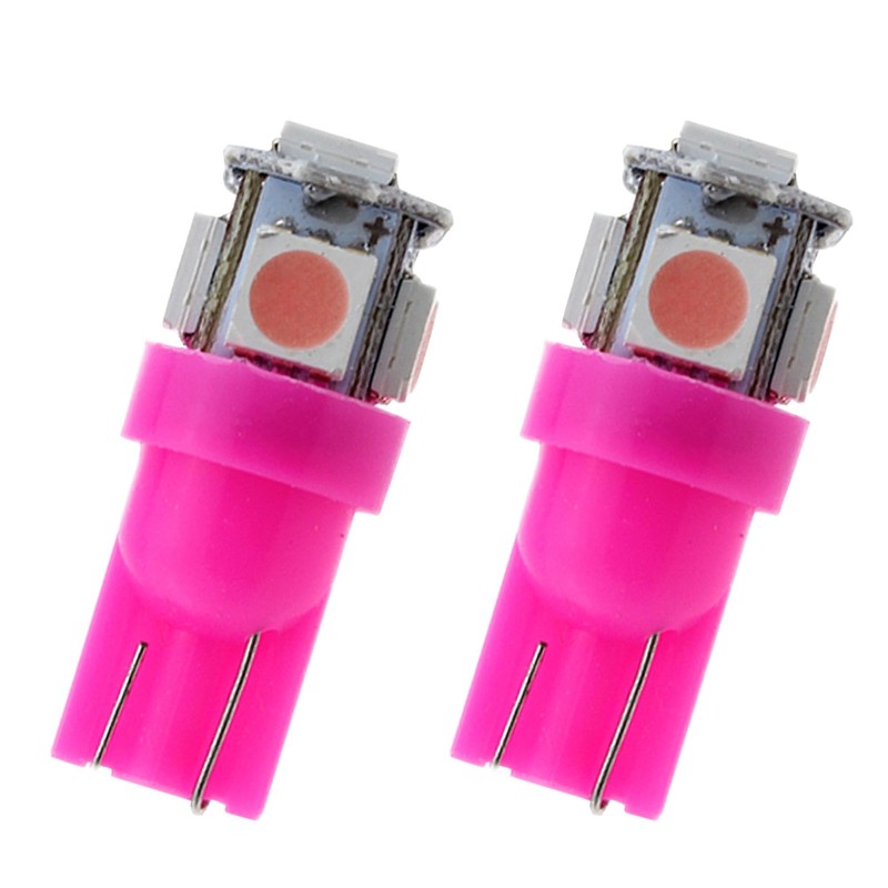 GLOFE 3Pcs Pink Interior Map Dome Light LED Bulbs Compatible