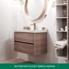 VOTON Brushed Gold Bathroom Faucet, Modern Bathroom Faucet 1 Hole,