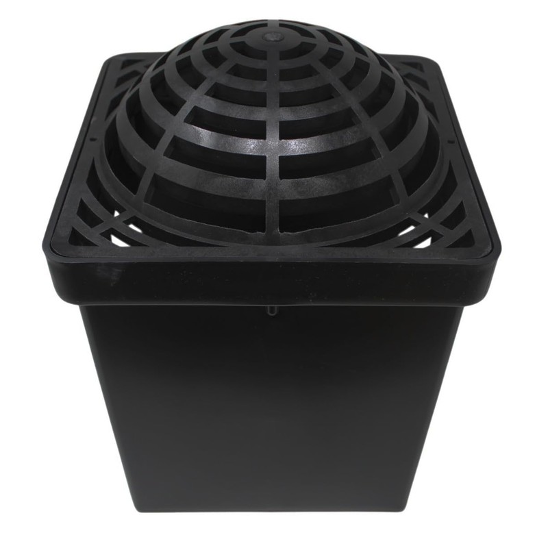 9" Outdoor Square Dome Atrium Grate Drain Cover 0903SDG /
