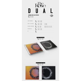 The Rose DUAL 2nd Album CD+Photobook+Photocard+Sticker pack+Trackin Sealed Kim Woosung (Jewel Case Random Versoin)