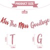 Kiss The Miss Goodbye Banner - Bachelorette Party Decor, The