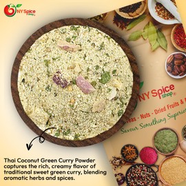 NY SPICE SHOP Thai Coconut Green Curry Powder – Green Curry Powder Seasoning - Curry Powder Spice - Green Curry Mild - Thai Coconut Green Curry Mix – Curry Powder Blend 8 (Ounce)