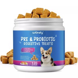Daily PRE PROBIOTICS Food Treats Chews FOR DOG HEALTHY DIGESTION GUT SUPPORT