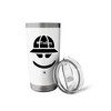 Funny Angry Marshmallow Face with a Baseball Cap Stainless Steel