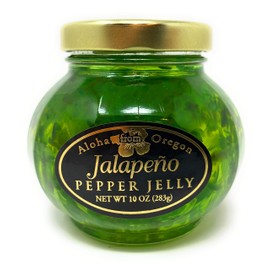 Aloha From Oregon Jalapeno Pepper Jelly in a 10 Ounce Glass Jar