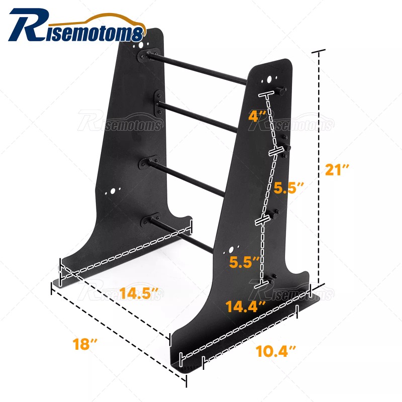 risemotom8 For 1997-UP Harley Touring Tour Pak Pack Holder Wall