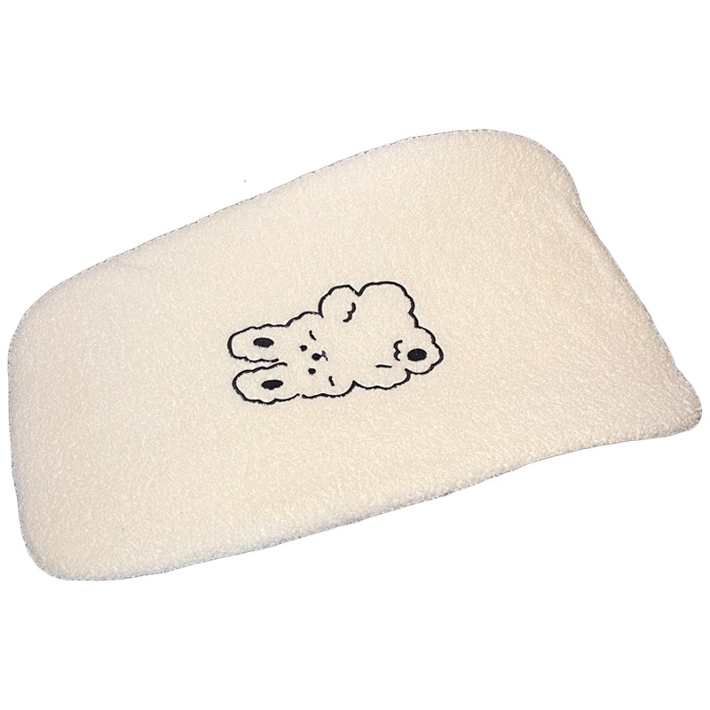 Car Back Support Cute Cartoon Style Skin Friendly Berber Fleece