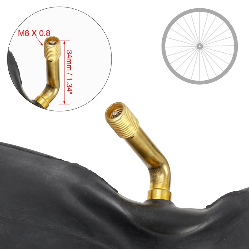 X AUTOHAUX Bicycle Inner Tube 14 x 2.125 Curved US