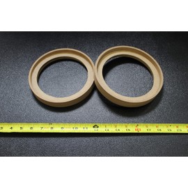 2 MDF Speaker Ring Spacer 6.5BZ Bezel INCH Wood 3/4 TK Fiberglass EE-RING6.5BZ