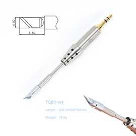 TOOLSAVING Metal Soldering Iron Tips TS80P Mini Intelligent TS80 K4 Soldering Iron Head Accessories