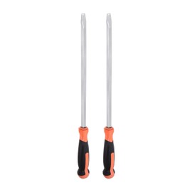 HARFINGTON 2pcs Slotted Screwdriver 12mm Flat Head Impact Demolition Driver with 16" Straight Handle for Industry/Automobile Repair
