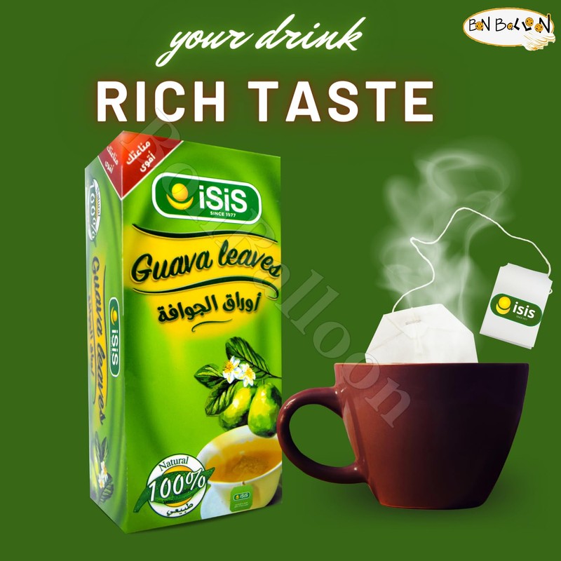 Isis Natural Drink Herbal Chai Guava Leaves Tea Bags Herbals