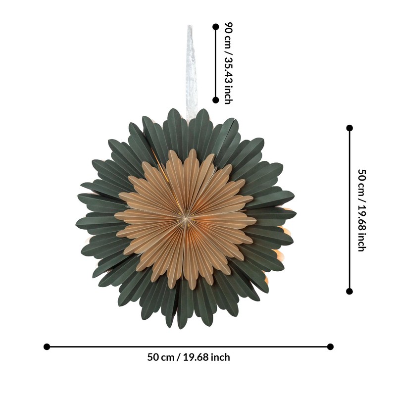 EGLO Christmas Star for Indoor Use, Decorative Paper Star for