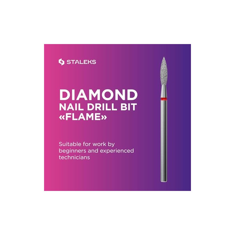 Staleks Pro - Diamond Bit - Flame (Red Ring) I