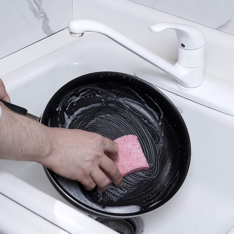 Kitchen Sponges for Washing Dishes, Non-Scratch Cellulose Dish Scrub Sponges,