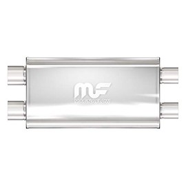 MagnaFlow Performance Muffler 12599: 3" Inlet/Outlet, Universal Fit, Stainless Steel …