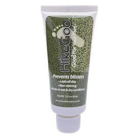 Foot Kinetics HikeGoo Blister Prevention Cream for Hiking and Backpacking - 3 oz - Long-Lasting, Sweat-Resistant Cream - Prevents Chafing, Hot Spots, and Blisters on Feet
