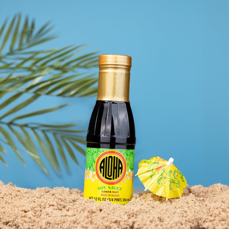 Aloha Soy Sauce, Lower Salt, 12 Ounce