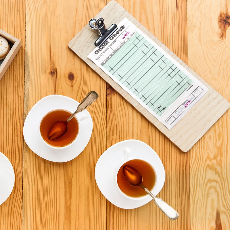 Guest Check Book,15 Books Waitress Order Pads and Server Notepads