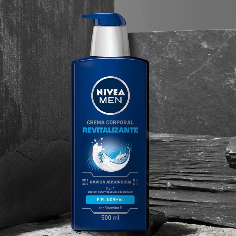 Crema corporal NIVEA MEN 3 en 1 con Vitamina E