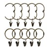 HappyHome Curtain Rings Curtain Hooks 38mm Metal Clip Ring Runner