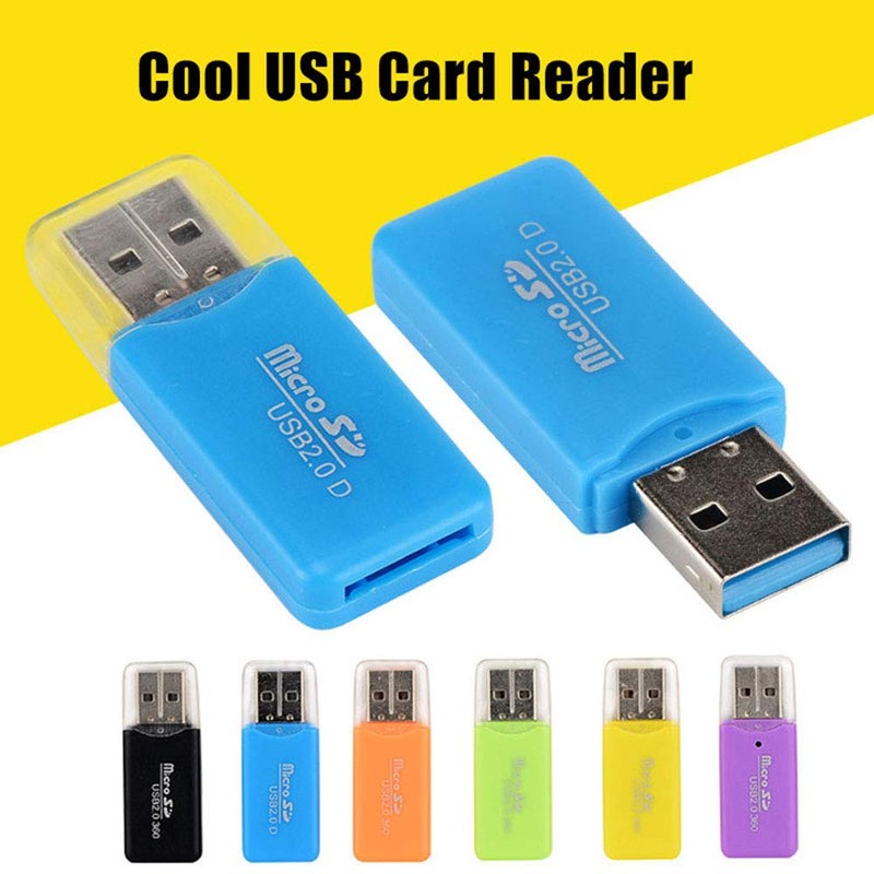 VizGiz 6 Pack Micro SD Card Reader SDXC TF USB