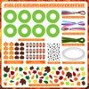 Homgaty Autumn Wreath Making Kit, 8 Pack DIY Fall Craft