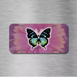 Amel Butterfly Flower flor mariposa Front License Plate Garden Outdoors Nature NEW