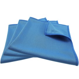 elauelue - Stainless steel cleaning cloths, stainless steel cleaning cloth, microfibre cloth, set of 3, 34 x 34 cm
