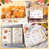 15Pcs Fall Wooden Rubber Stamps Set Autumn DIY Craft Card