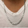 ARGENTO REALE 925 Sterling Silver Necklce 3.5MM - 8MM Solid