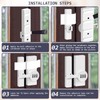 BigKing Door Bolt with Password Lock, Zinc Alloy Mechanical Combination