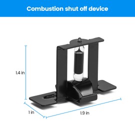 Combustion Shutoff Device Assembly Replacement Kit, Compatible with Rheem, Ruud, Richmond, GE and Almost Any Gas Tank, an Insurance, Black