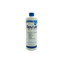 API Revive! Weekly Swimming Pool Clarifier and Water Cleaning Treatment for Phosphate, Metal, and Scale Removal, Cleans Green Pools, 32 Ounce