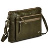 Wise Owl Accessories Small Soft Pebbled Real Leather Crossbody Handbags