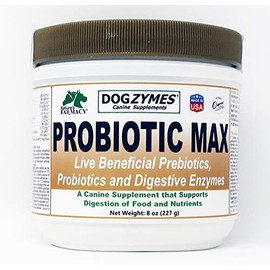 Dogzymes Probiotic Max -10 Billion CFU's Probiotics, Prebiotics, Digestive Enzymes - (8 Ounce)