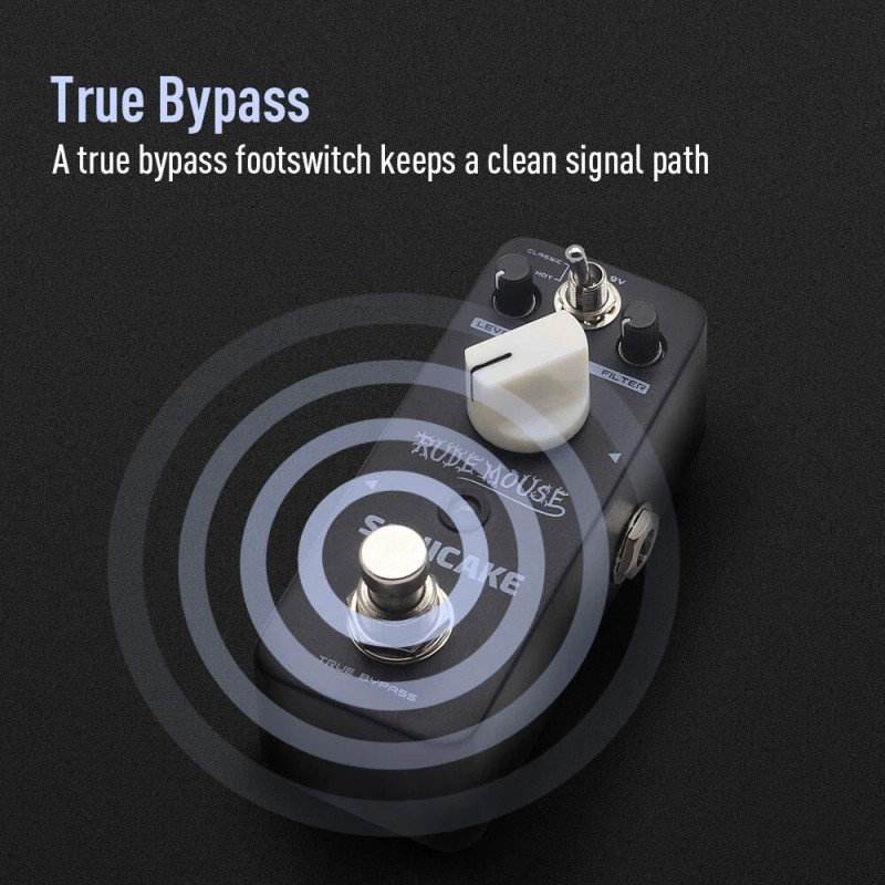 SONICAKE Rude Mouse True Bypass Underground Overdrive Distortion Pedals +9V