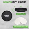 NutriChef 2 Round Tart Pans | 9 Inch Carbon Steel